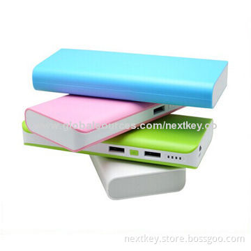 Dual-USB Port Mobile Power Banks with 1 Year Warranty and LED Indicators